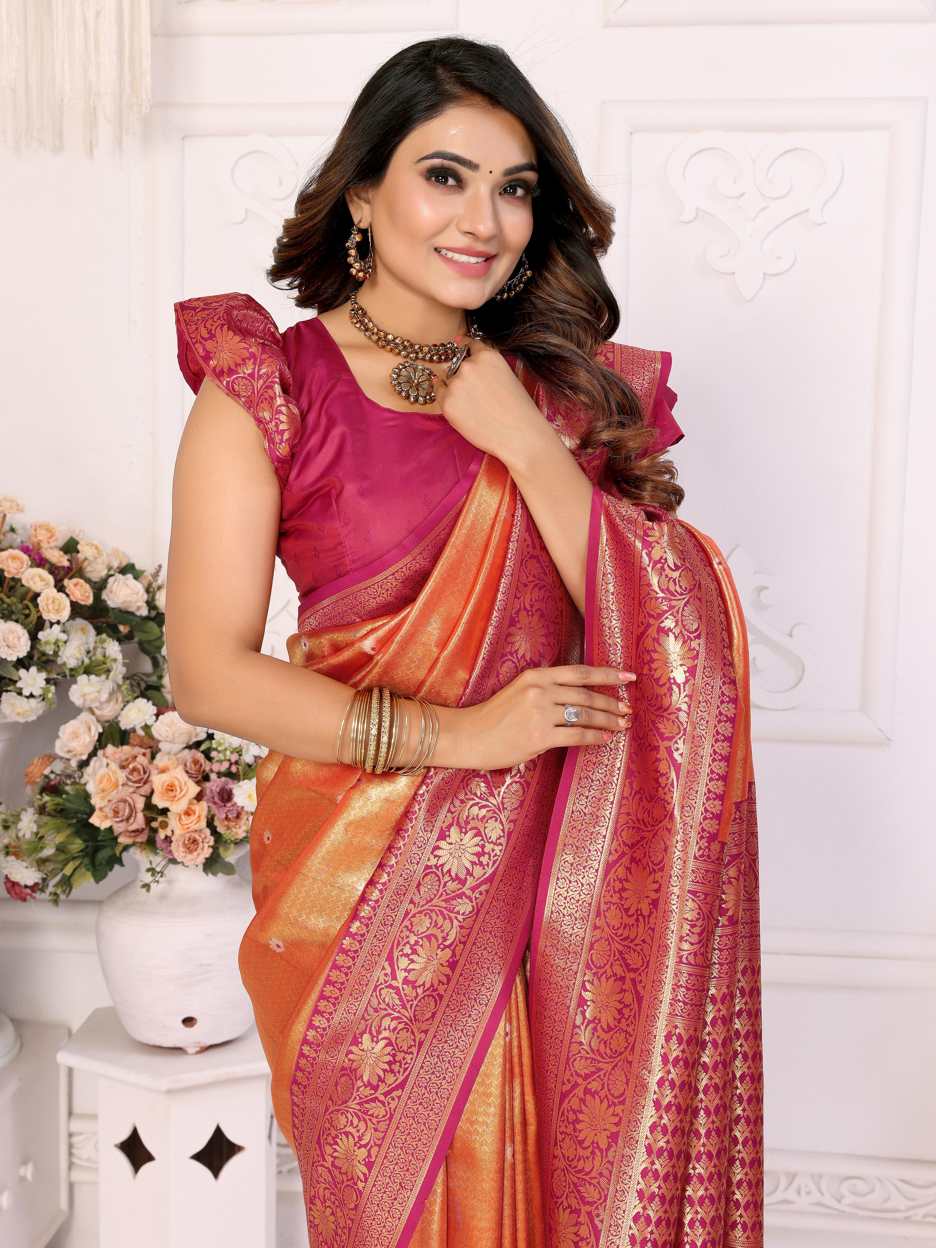 Rich And Heritage Crafted Creative Sarees From Us