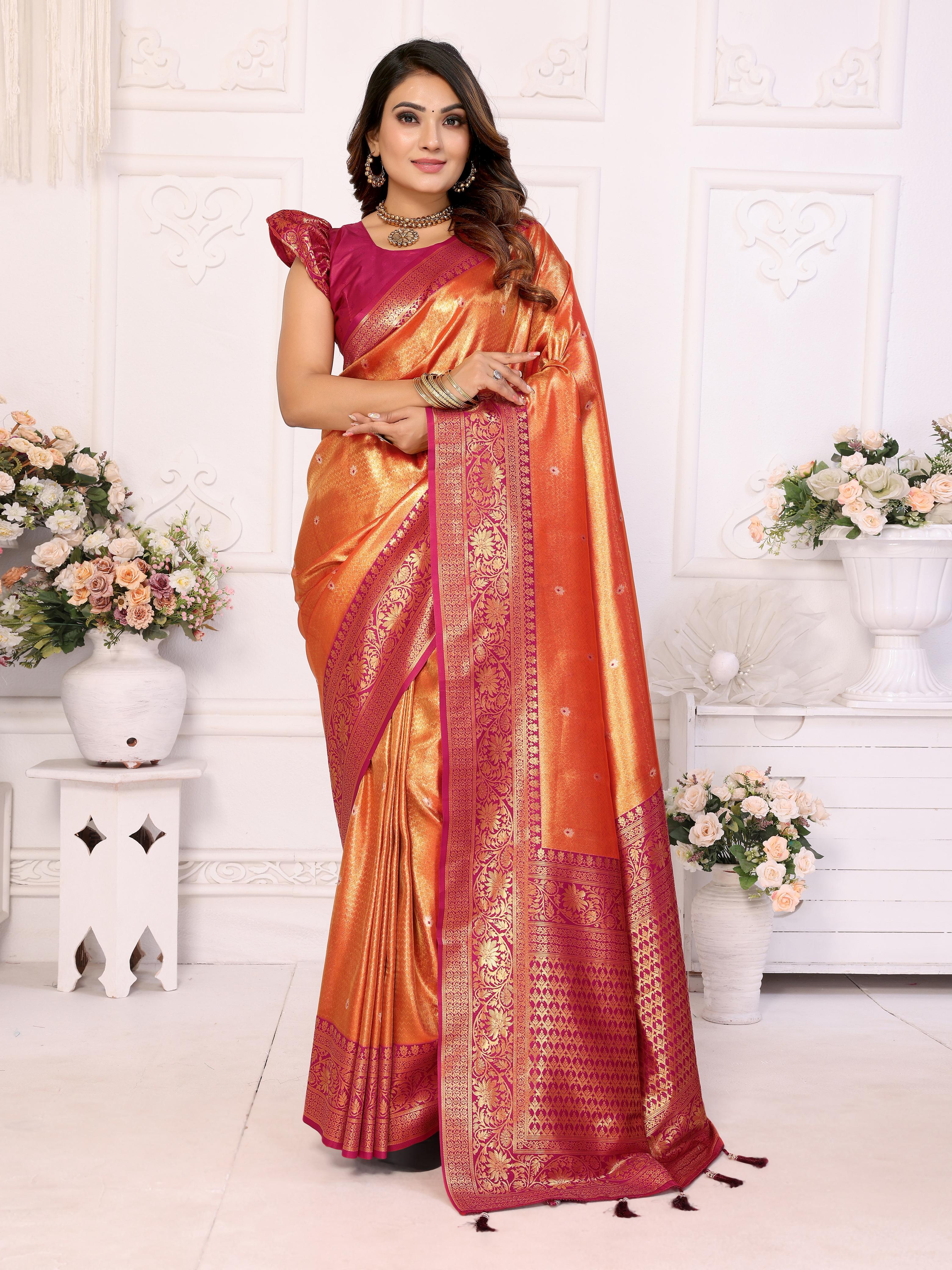 Rich And Heritage Crafted Creative Sarees From Us