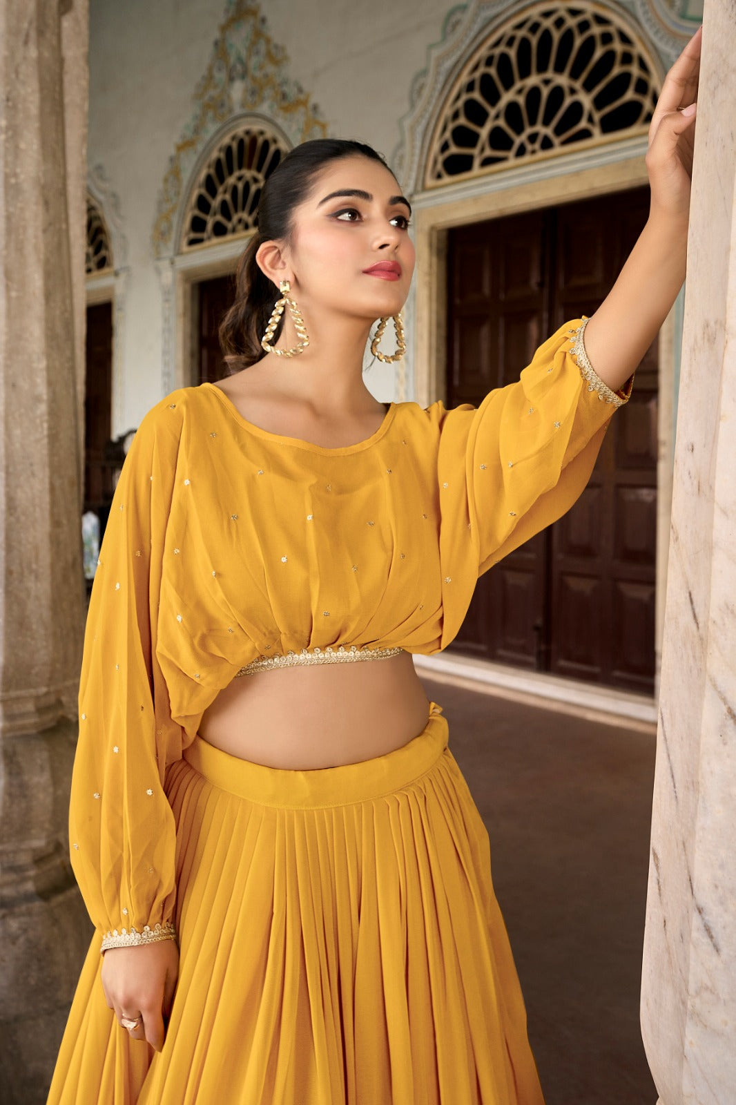Flaunt Your Flair with Georgette Co-ord Set, Embroidered to Perfection, a Captivating Confluence of Tradition and Trend!✨